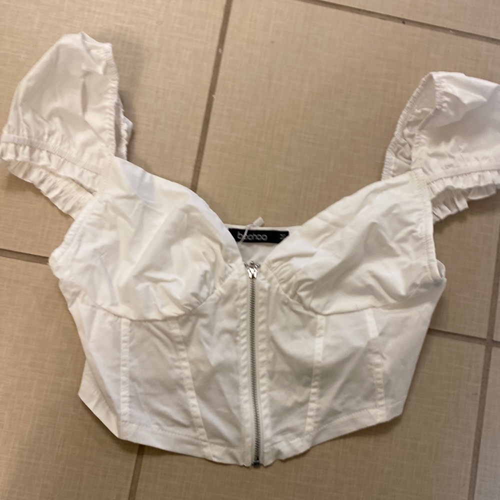 BooHoo corset top